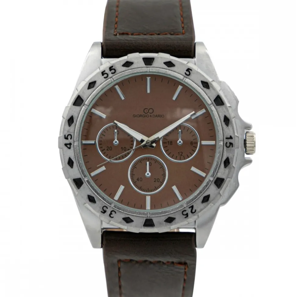 Montre Homme Chocolat avec Chrono GIORGIO
