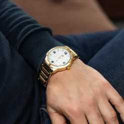 Montre Homme Métal Doré M. JOHN