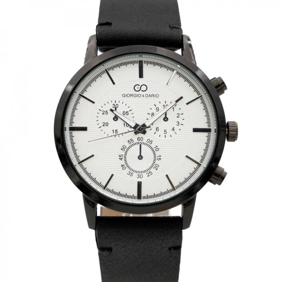 Montre Homme Noir avec Chrono GIORGIO
