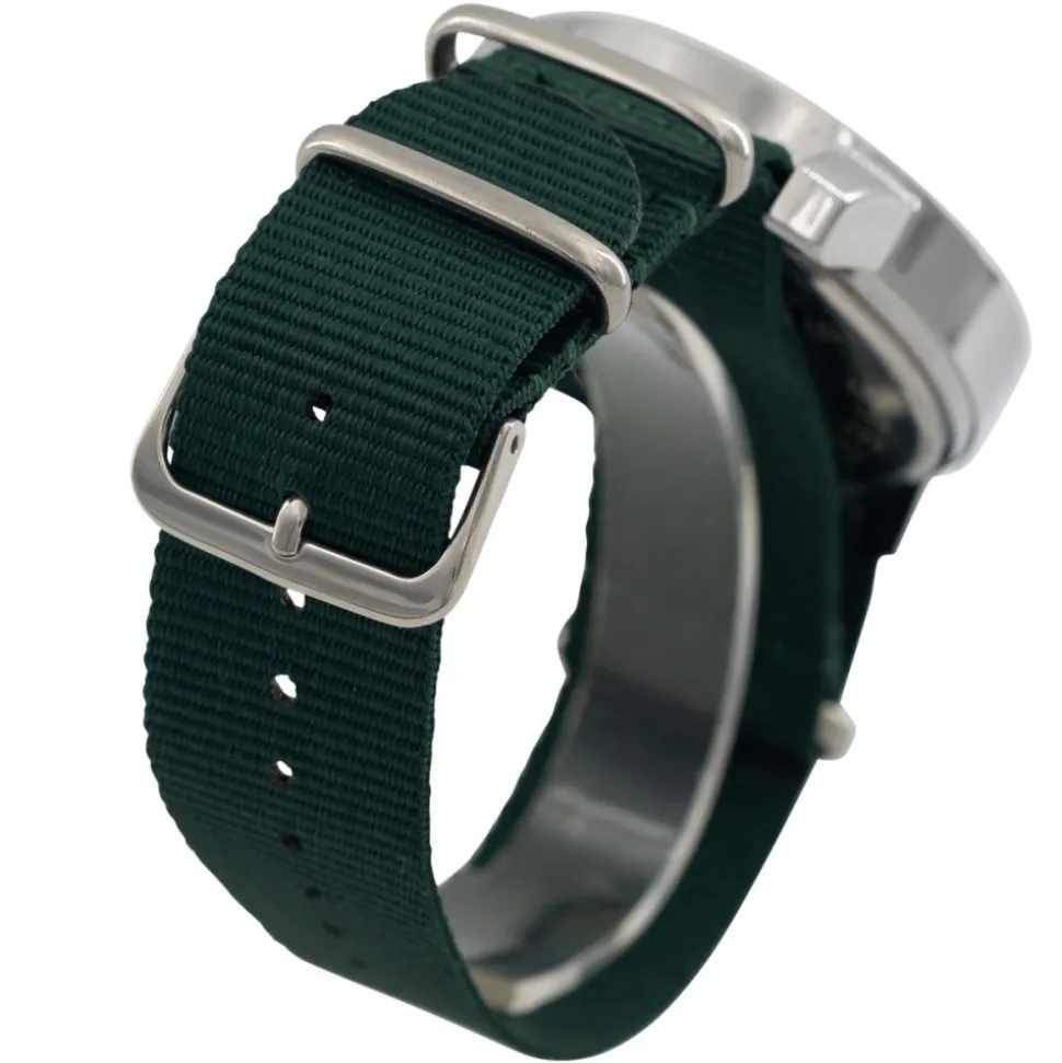 Montre Homme Tissu Couleur Vert GIORGIO