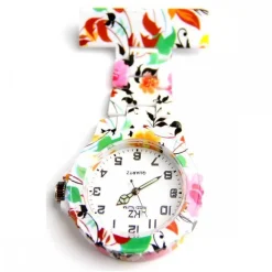 Montre Infirmière avec Plastique Fleurs KZ 156