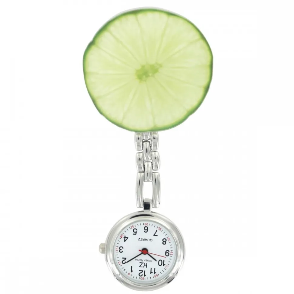 Montre Infirmière Citron Vert Pince KRAZY
