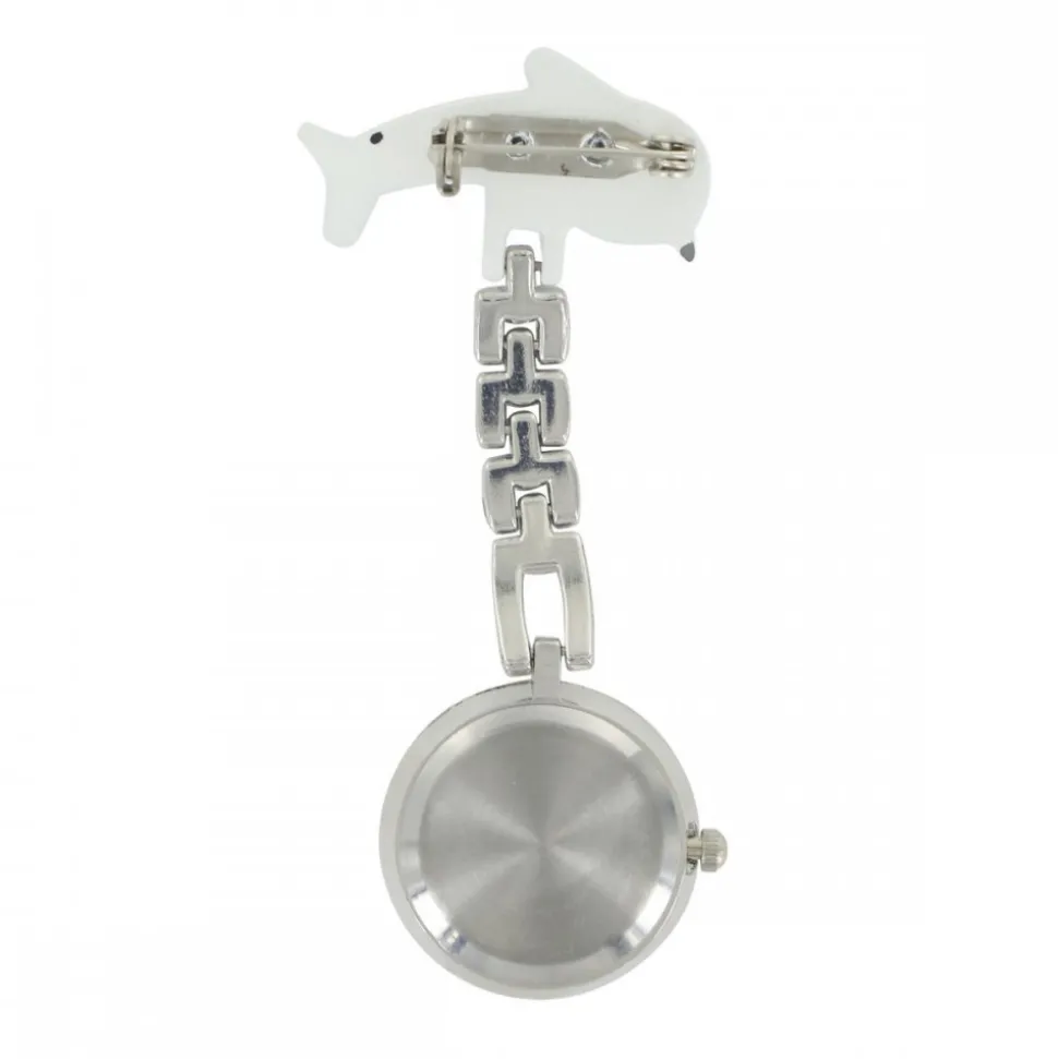 Montre Infirmière Dauphin Blanc KRAZY