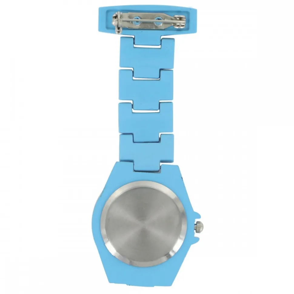Montre Infirmière en Métal Bleu KRAZY