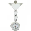 Montre Infirmière Métal Cœur Blanc KRAZY