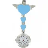 Montre Infirmière Métal Cœur Bleu KRAZY