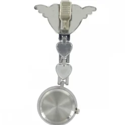 Montre Infirmière Métal Cœur Blanc KRAZY