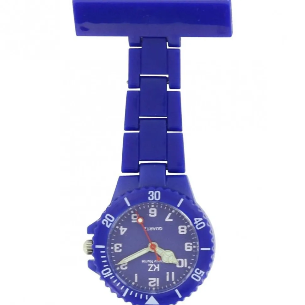 Montre infirmière Plastique Bleu broche 101