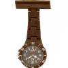 Montre infirmière Plastique Chocolat broche 46