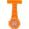 Montre infirmière Plastique Orange broche 18