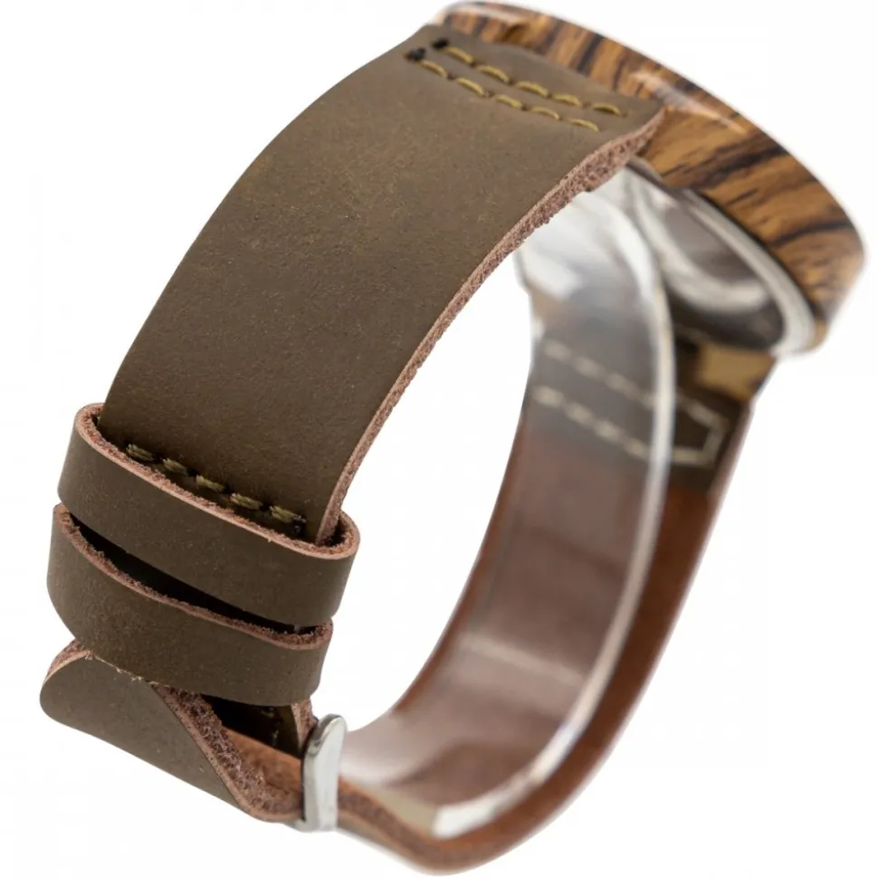 Montre pour Femme Bracelet Marron Bois CHTIME