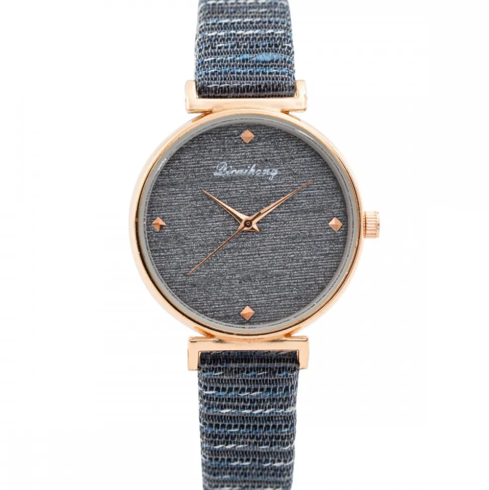 Montre pour Femme Couleur Bleu Strass CHTIME