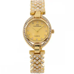 Montre pour Femme en Métal Doré Strass GIORGIO