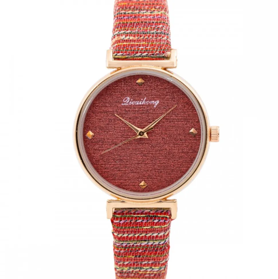 Montre pour Femme Rouge Strass CHTIME