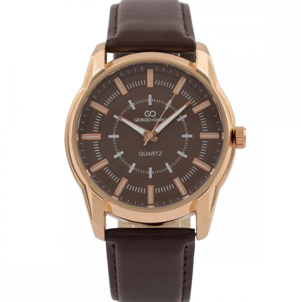 Montre pour Homme au Bracelet Chocolat GIORGIO