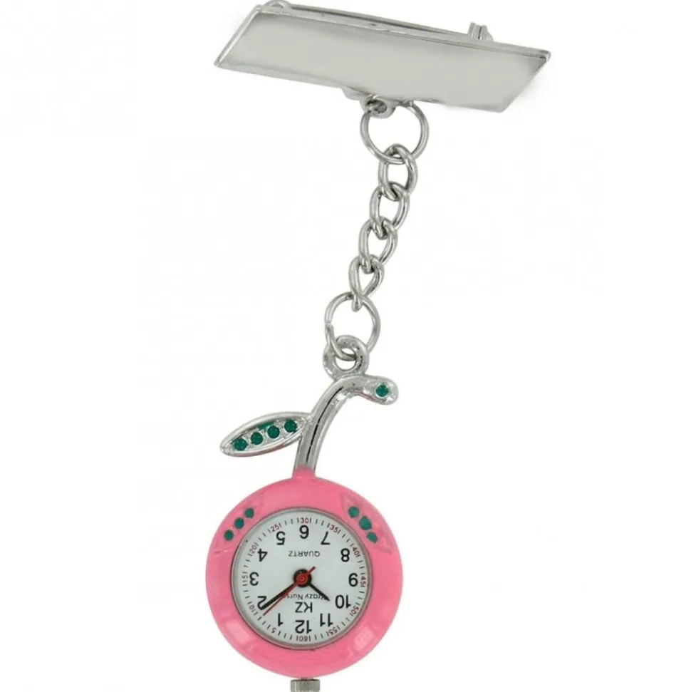 Montre Pour Infirmière Acier Pomme Rose 90