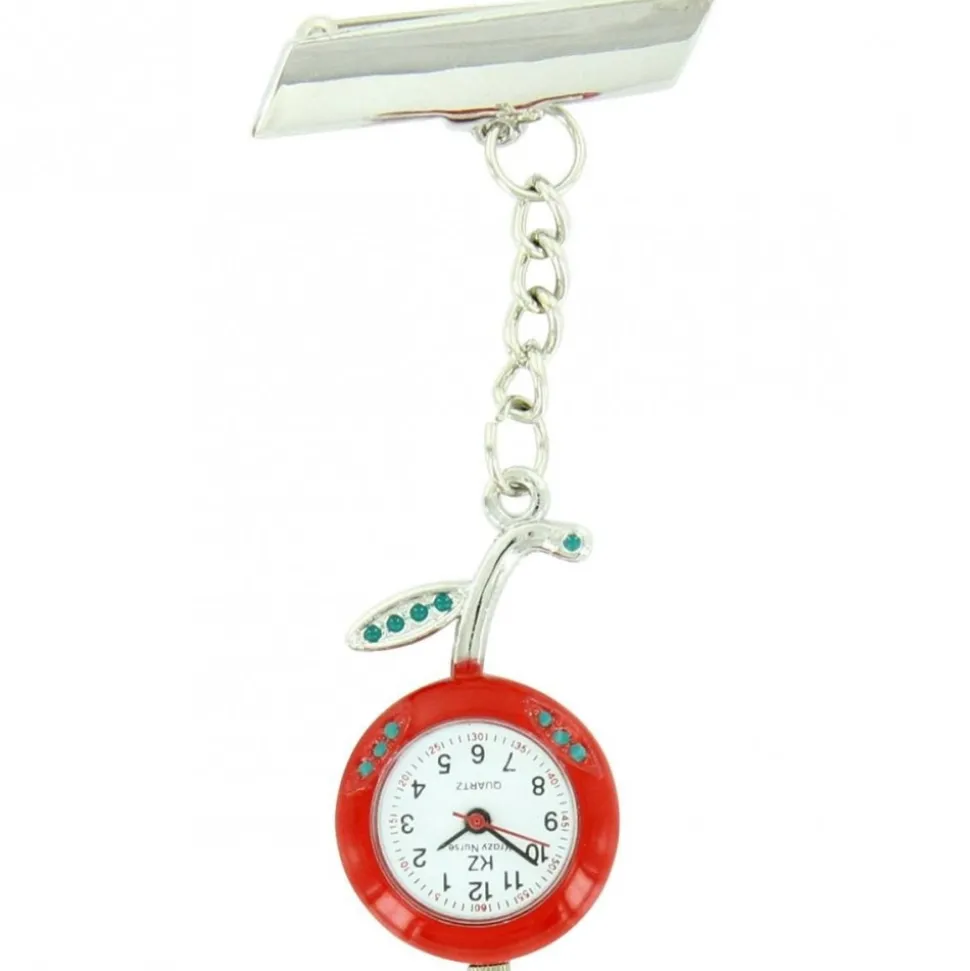 Montre Pour Infirmière Acier Pomme Rouge 98