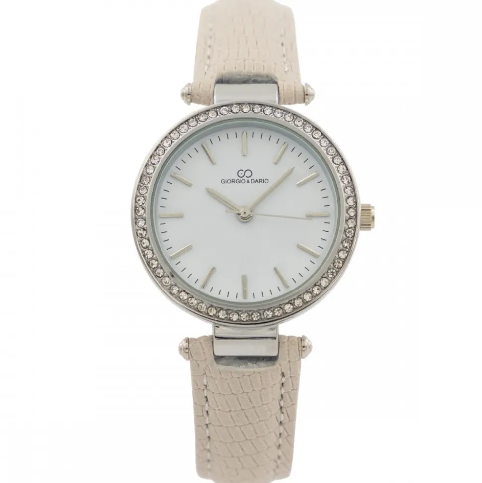Montre Tendance Femme Crème GIORGIO