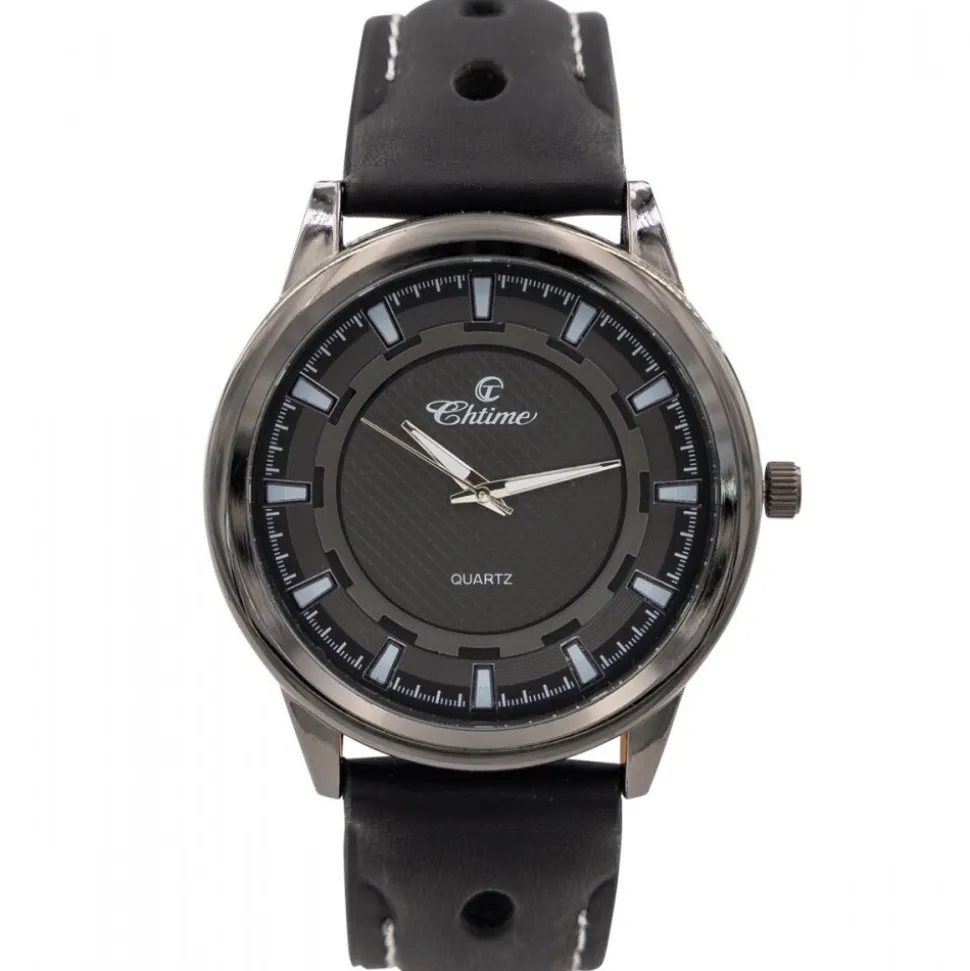 Ravissante Montre Homme Noir CHTIME