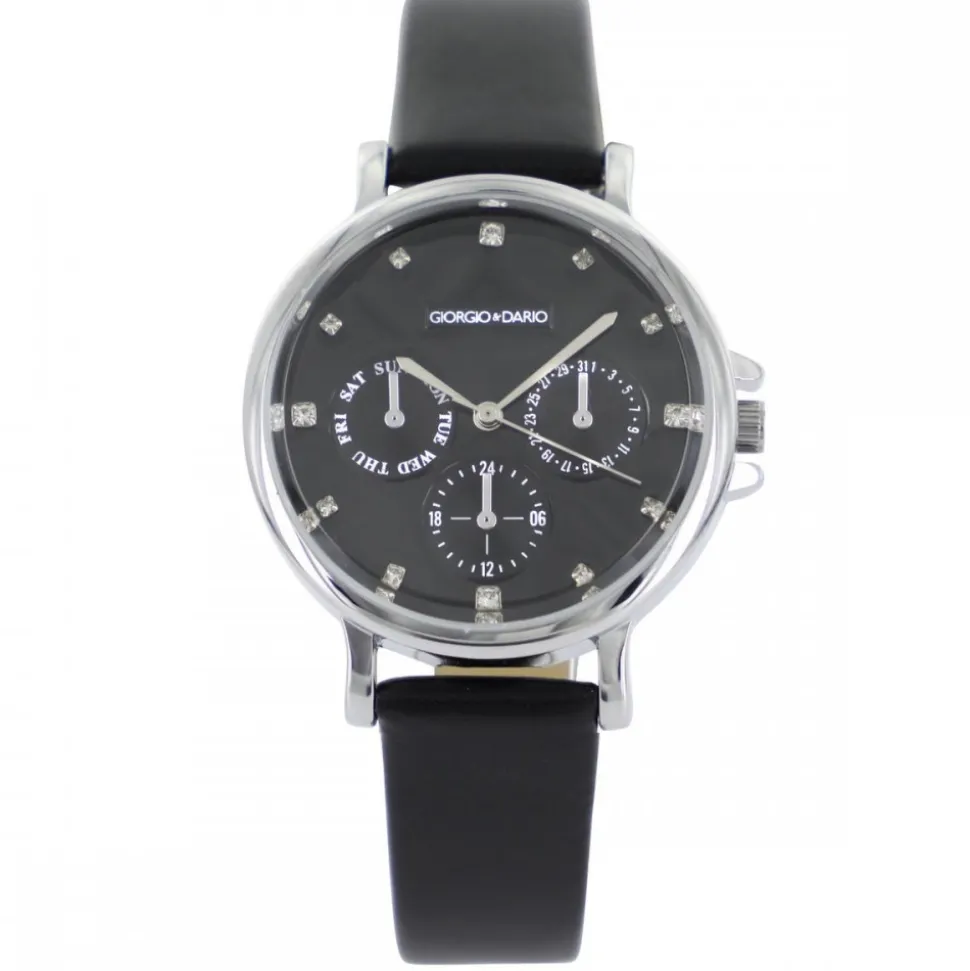 Séduisante Montre Femme Chrono Noir GIORGIO