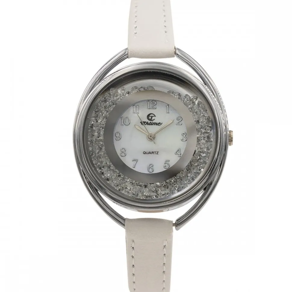 Somptueuse Montre Femme Couleur Blanc CHTIME