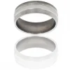Splendide Bague Anneau Homme Acier