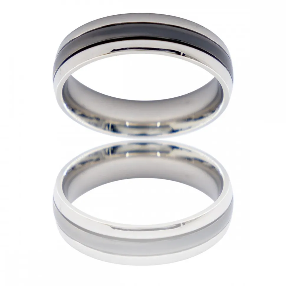 Sublime Bague Anneau Homme Acier CAREX
