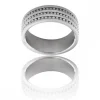 Sublime Bague Anneau pour Homme Acier