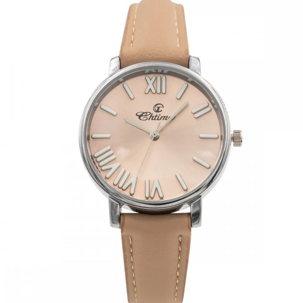 Sublime Montre Femme Bracelet Brun CHTIME