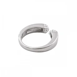 Superbe Bague Femme Acier Ornée Zirconium
