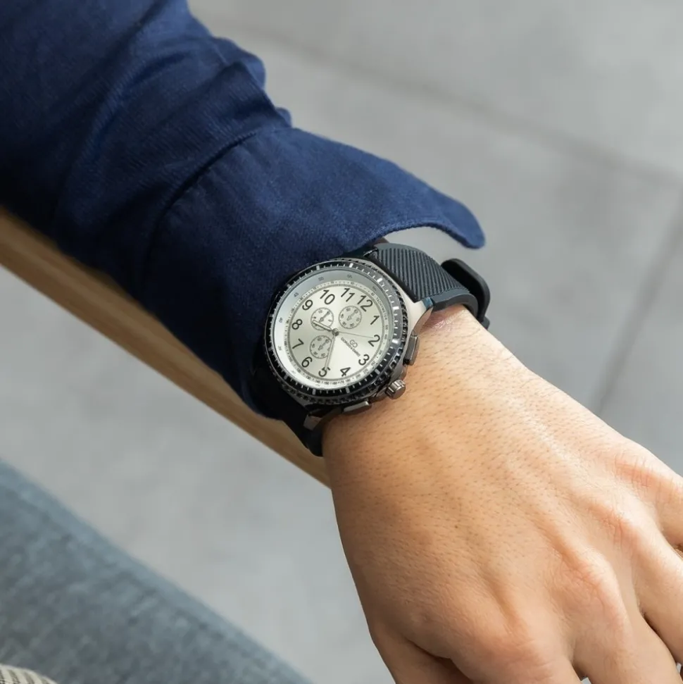 Superbe Montre Homme Silicone Noir GIORGIO