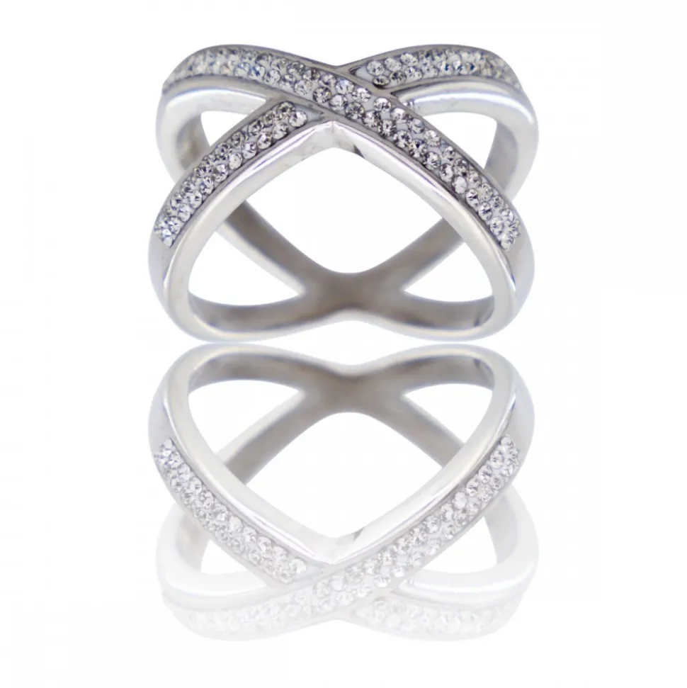 Très Belle Bague Femme Ornée Zirconium HEDERA