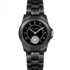 Très Belle Montre Femme Louise Pearl ornée de Cristaux Swarovski® Noir