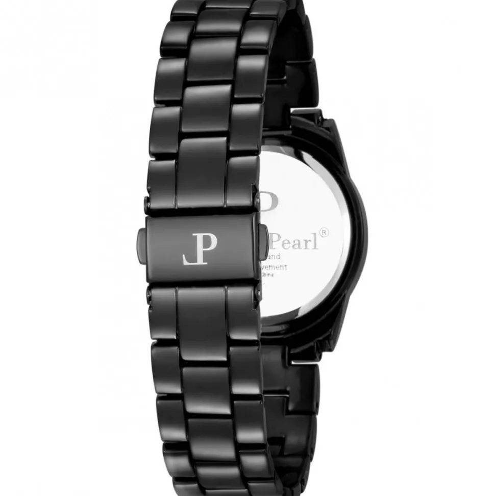 Très Belle Montre Femme Louise Pearl ornée de Cristaux Swarovski® Noir