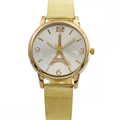 Très Belle Montre Femme Métal Tour Eiffel