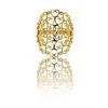Très Jolie Bague Femme Acier Doré