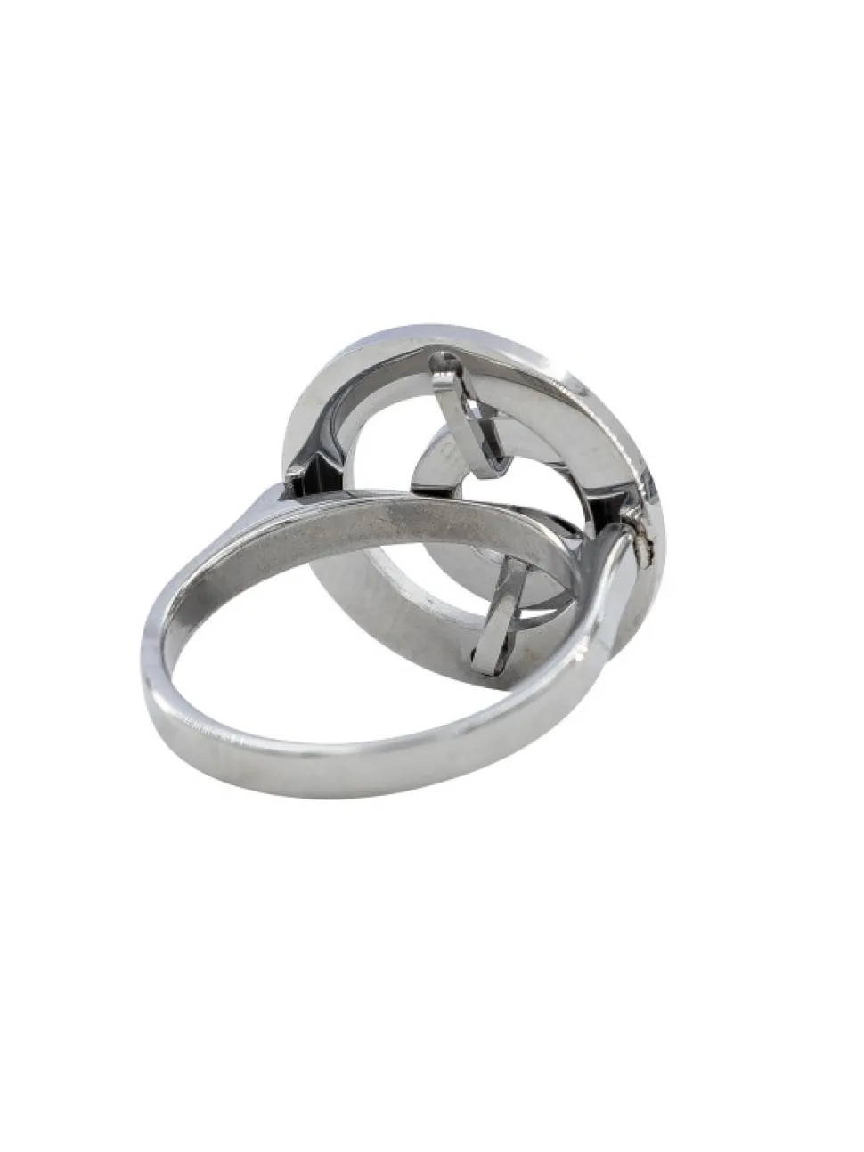 Très Jolie Bague Femme Acier Ornée Zirconium