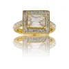 Votre Bague pour Femme en Acier Doré Ornée Zirconium