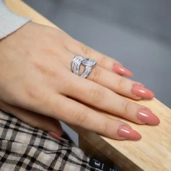 Votre Belle Bague Femme Ornée Zirconium HELIX