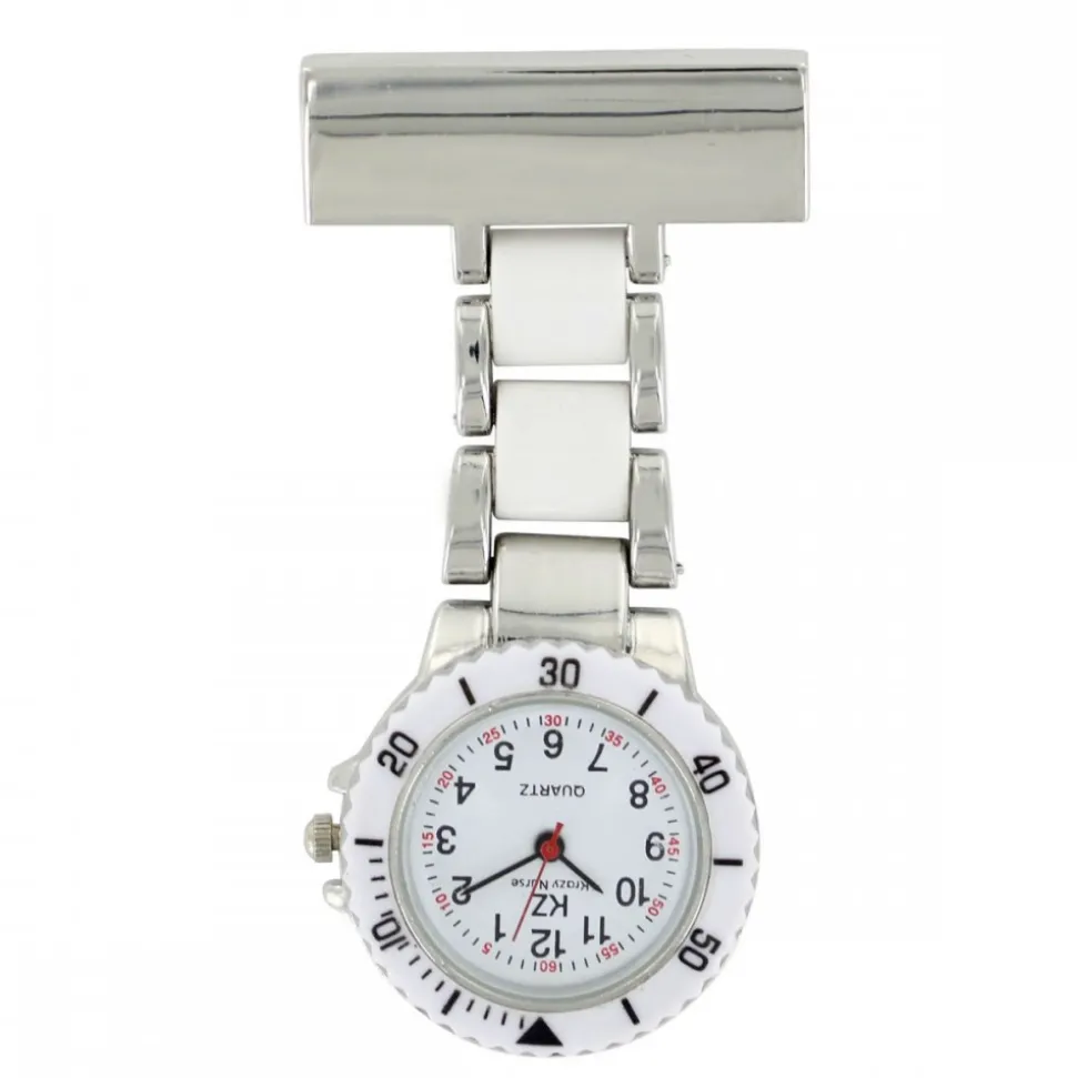 Votre Montre Infirmière Métal Blanc KRAZY